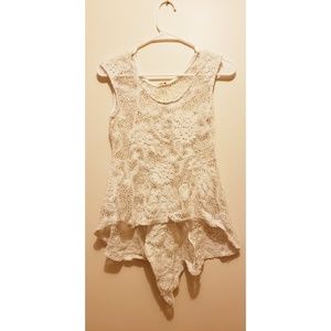 Lace Peplum Shirt